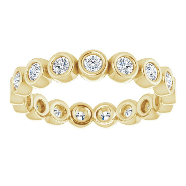 14K Yellow 1/2 CTW Lab-Grown Diamond  Eternity Band Size 5