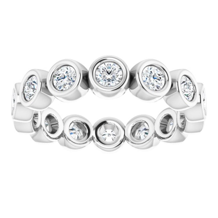 Platinum 7/8 CTW Lab-Grown Diamond  Eternity Band Size 5