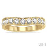 .75CTRDDM 'V' BAND-MILLG YG 14K@11-H*