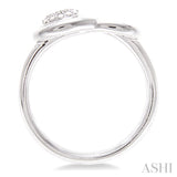 1/50 Ctw Single Cut Diamond Fashion Ring in Sterling Silver