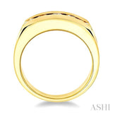 1 Ctw Round Cut Diamond Men's Band in 14K Yellow Gold