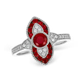 14KT Gold Ladies Ruby Fashion Ring