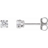 14K White Gold 1/10 CTW Lab-Grown Diamond Stud Earrings