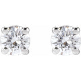 14K White Gold 1/10 CTW Lab-Grown Diamond Stud Earrings