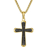 GOS blk spinel cross pend