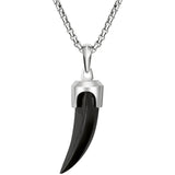 925 Blk Onyx Horn Pend