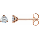 14K Rose Gold 3/4 CTW Lab-Grown Diamond Stud Earrings