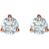 14K Rose Gold 3/4 CTW Lab-Grown Diamond Stud Earrings