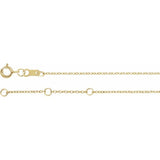 14K Yellow Gold Natural Citrine Bezel-Set Solitaire 6 1/2-7 1/2" Bracelet