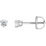 14K White Gold .06 CTW Natural Diamond Earrings