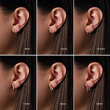 14K Yellow Gold Hinged 18 mm Hoop Earring