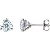 14K White Gold 1 CTW Lab-Grown Diamond Stud Earring