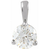 Sterling Silver 1/3 CT Lab-Grown Diamond Pendant