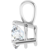Sterling Silver 3/4 CT Lab-Grown Diamond Pendant