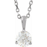 14K White Gold 1/3 CTW Lab-Grown Diamond 18
