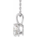 14K White Gold 3/4 CTW Lab-Grown Diamond 18" Necklace