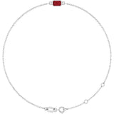 14K White Gold Lab-Grown Ruby 6 1/2-7 1/2