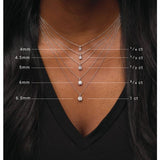 14K White Gold 1/3 CT Lab-Grown Diamond 18" Necklace