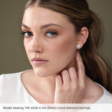 14K Rose Gold Natural Citrine Earring
