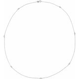 14K White Gold 1/3 CTW Natural Diamond 7-Station 24
