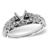 14KT Gold Diamond Semi-Mount Engagement Ring