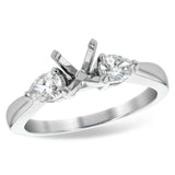 14KT Gold Semi-Mount Engagement Ring
