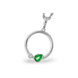 14KT Gold Emerald Necklace
