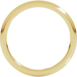 14K Yellow Gold 1.5 mm Comfort-Fit Half Round Band Size 6