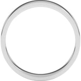 14K White Gold 4 mm Flat Band Size 8