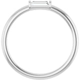 14K White Gold 1/6 CTW  Natural Diamond Stackable Ring