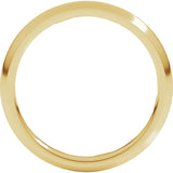 10K Yellow Gold 2.5 mm Comfort-Fit Half Round Band Size 5