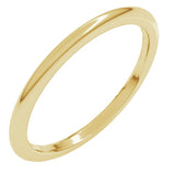 10K Yellow Gold 1.5 mm Comfort-Fit Half Round Band Size 7