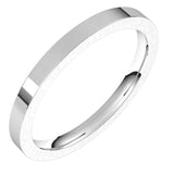 Platinum 2 mm Comfort-Fit Flat Band Size 6.5