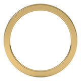 18K Yellow Gold 1.5 mm Comfort-Fit Flat Band Size 6.5