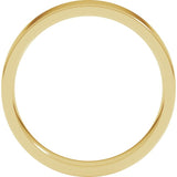 10K Yellow Gold 4 mm Lightweight Comfort-Fit Flat Band Size 7