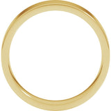 14K Yellow Gold 5 mm Lightweight Comfort-Fit Flat Band Size 8