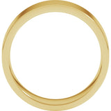 14K Yellow Gold 7 mm Lightweight Comfort-Fit Flat Band Size 5.5