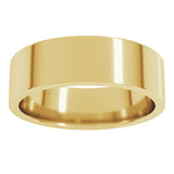 10K Yellow Gold 6 mm Lightweight Comfort-Fit Flat Band Size 9.5