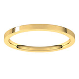 14K Yellow Gold 1.5 mm Flat Comfort Fit Light Band Size 4.5