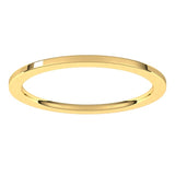 10K Yellow Gold 1 mm Comfort-Fit Flat Band Size 6.5