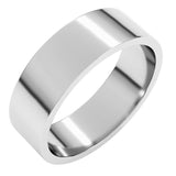 14K White Gold 6 mm Flat Band Size 9.5
