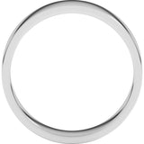 14K White Gold 5 mm Flat Band Size 10.5