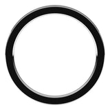 14K White Gold 2 mm Comfort-Fit Flat Band Size 9.5