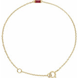 14K Yellow Gold Natural Ruby 6 1/2-7 1/2