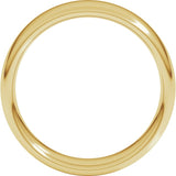 14K Yellow Gold 6 mm Comfort-Fit European-Style Band Size 6.5