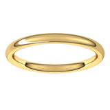 10K Yellow Gold 2 mm Comfort-Fit European-Style Band Size 6