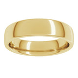 10K Yellow Gold 5 mm Comfort-Fit European-Style Band Size 9