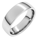 10K White Gold 6 mm Comfort-Fit European-Style Band Size 9