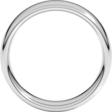 Sterling Silver 6 mm Comfort-Fit European-Style Band Size 9