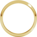 18K Yellow Gold 4 mm Half Round Band Size 7.5